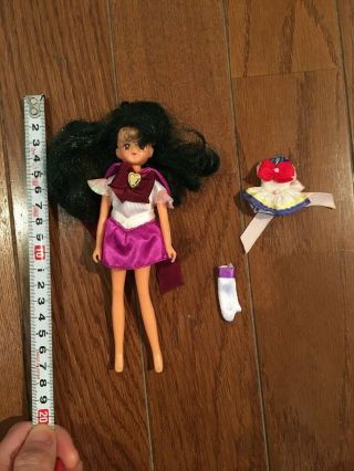 Antique Bandai Sailor Moon Mini Dress Up Doll Pluto Body & Costume & Other Set