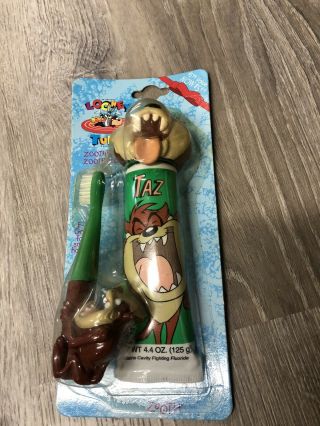 Vintage Looney Tunes Taz Tooth Brush “zoothbrush” Rare Toothpaste