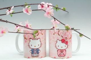 Hello Kitty & Dear Daniel Sakura Pair 11 Oz Cup Mug Cute