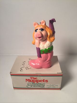 Miss Piggy The Muppets 1981 Vintage Keepsake Christmas Ornament Jim Henson