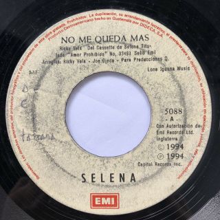Selena Y Los Dinos - No Me Queda Más / El Chico Del Emi Guatemala 7”