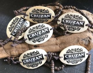 6 Cruzan Rum Promotional Wood & Coco Bracelets St.  Croix