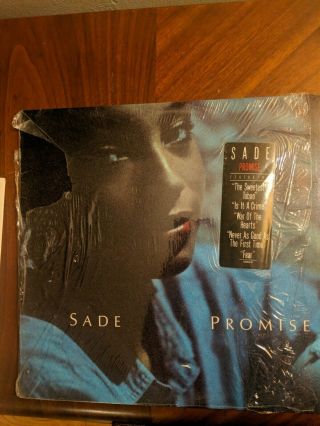 Sade: Promise 1985 Vinyl Lp Portrait Records 40263 In Shrink W/ Hype Sticker