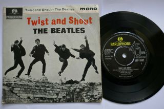The Beatles Twist And Shout Parlophone Gep 8882 7 " Mono Ep Uk 1st 1963 2n/1n Ex
