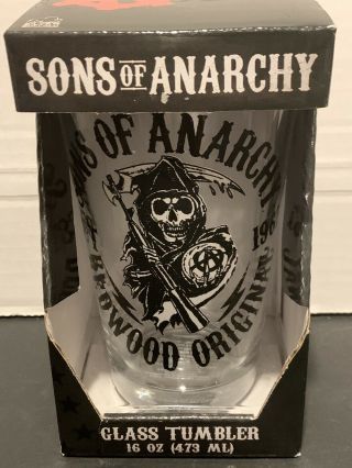 Sons Of Anarchy 16 Oz.  Pint Glass Cup Tumbler Licensed