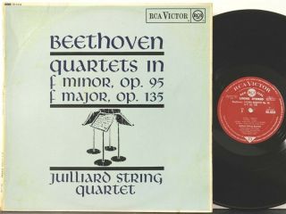 Uk Rca Sb 6534 R/s Beethoven String Quartets 11 & 16 Juilliard Quartet Lsc 2632