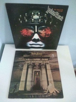 Judas Priest Hell Bent For Leather & Sin After Sin Vinyl Record Albums