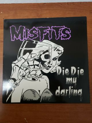 Misfits Die Die My Darling 12 " Vinyl Plan 9 W/show Flyer Samhain Glenn Danzig