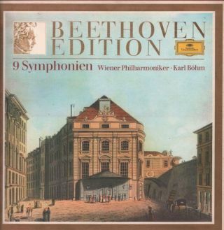 Beethoven (8x12 " Vinyl Lp Box Set) 9 Symphonien Karl Bohm Vienna Philharm - Vg,  /ex,