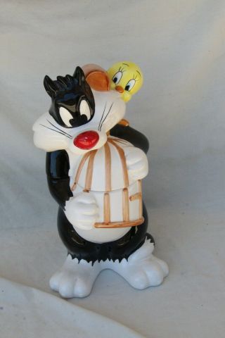 Looney Tunes Sylvester And Tweety Bird Cookie Jar.