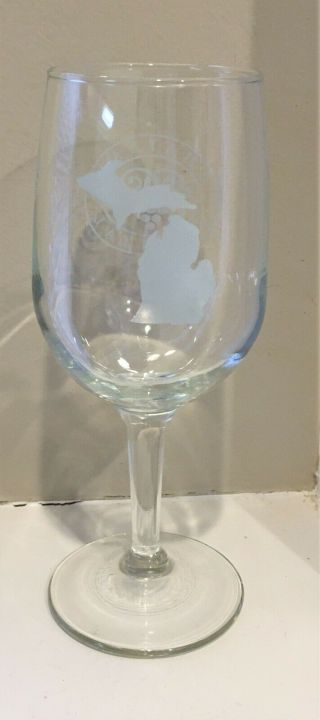 Chateau Chantal Michigan Mi Winery Wine Glass 6 1/8 " Tall - Euc