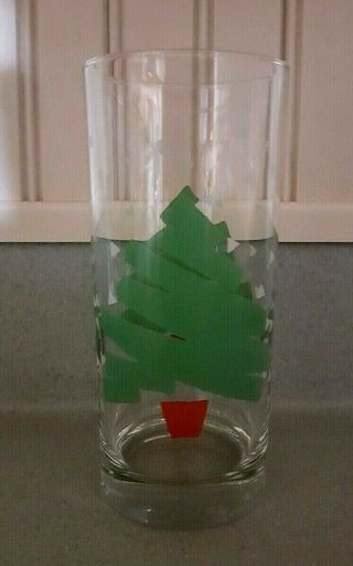 4 Confetti Christmas Tree Water Glasses Dayton Hudson 1988 3