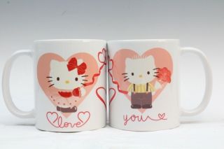 Hello Kitty & Dear Daniel Valentines Day 11 Oz Cup Mug Cute