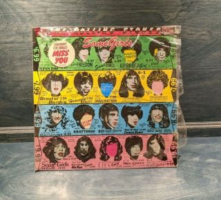 Rolling Stones Some Girls Lp Vinyl Coc - 39108 1978 Shrinkwrap,  Hype Sticker