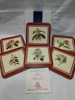 Vintage Pimpernel Coasters Flora Japonica Set Of 6