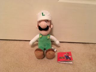 Official Mario Plush Toy Fire Luigi Little Buddy 8 Inches With Tags