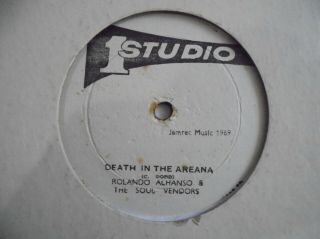 Rolando Alphanso,  The Heptones Death In The Arena Studio One Reggae 12 " Hear