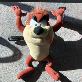Looney Tunes Taz Tazmanian Devil Stuffed Animal Plush Toy Nwt