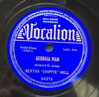 Vocalion 4379 Bertha " Chippie " Hill (w/ Louis Armstrong) " Georgia Man "