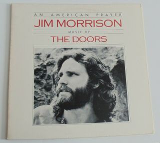 Jim Morrison Music By The Doors ‎an American Prayer Lp Vinyl Record 1978 Vg,