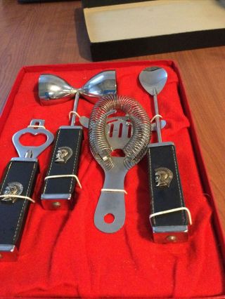 Vintage Set Of 3 Bar Tools Knight Soldier Design Made In Japan