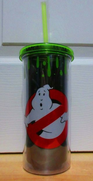 Ghostbusters Ghost Travel Tumbler Plastic Cup Barware Glassware 20oz Horror