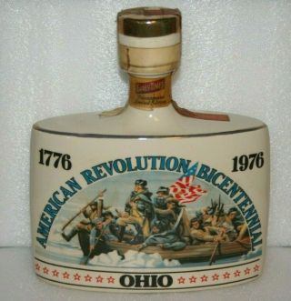 Whiskey Decanter Early Times American Revolution Bicentennial 200 Yr Ohio Lim Ed