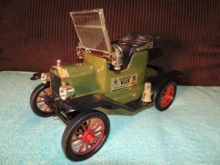 1913 Ford Model T Green P 6503 Jim Beam 100 Month Old 1974 Bourbon Whiskey Empty