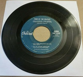 Four By The Beatles 45 Ep Capitol Orig.  Eap 1 - 2121 G,  Hear