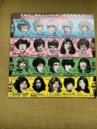The Rolling Stones Some Girls Near Lp With Banned Withdrawn Cover
