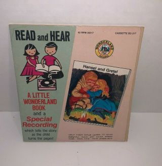 Read And Hear A Little Wonderland Book Hansel And Gretel 45 Rpm