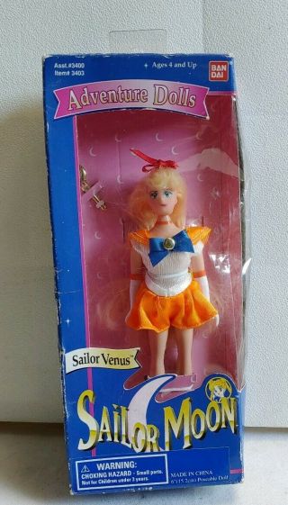 Vintage 1995 Sailor Moon 6 Inch Mars Bandai Doll.  Sailor Venus.