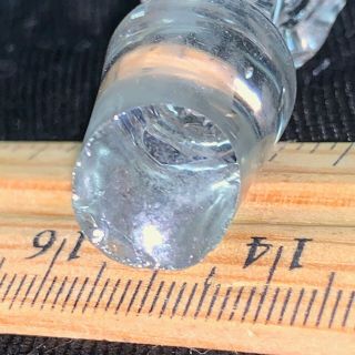 VTG Decanter Bottle Stopper Clear Cut Glass Crystal 3.  2 