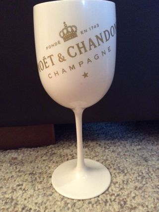Moet Chandon White Ice Acrylic Champagne Glass Goblet Flute