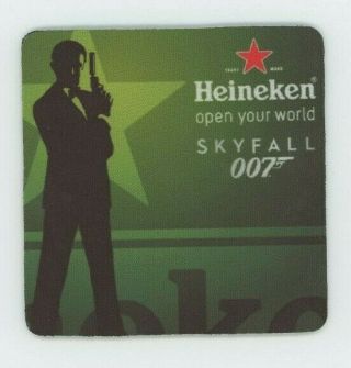 Heineken Bier - James Bond 007 Beer Coaster Set Of 4 - Skyfall
