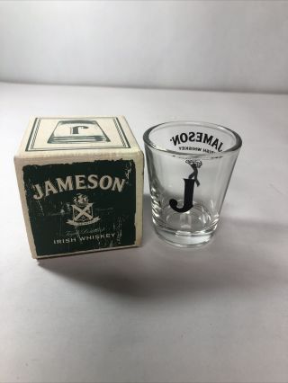 Jameson Irish Whiskey Shot Glass “j” Glass Collect All 7 Glasses