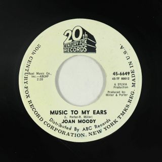 Northern Soul 45 - Joan Moody - Music To My Ears - 20th Century Fox - Vg,  Mp3