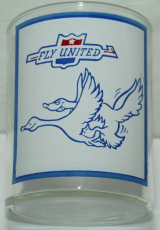 Vintage Barware Naughty Fly United Funny Risque Cartoon Goose Glass