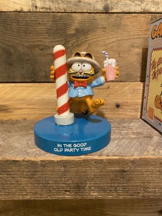 Vintage Garfield Year Of The Party Figurine May In The Good Old Party Time Box