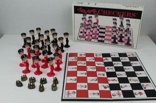 Betty Boop Checkers Game 2003 Big League Productions Retired