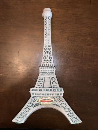 Vintage 1968 Barsottini Vino Rosso Ceramic Eiffel Tower Decanter Made In Italy