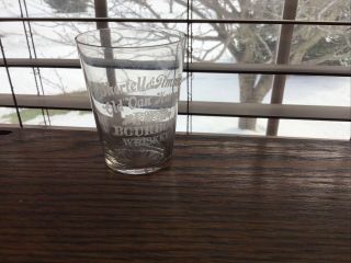 Old Van Kuren Bourbon Whiskey Shortell & Timmins Shot Glass Pre Pro