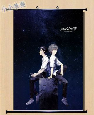 Anime Neon Genesis Evangelion Ikari Shinji Home Decor Wall Scroll Poster Dg02