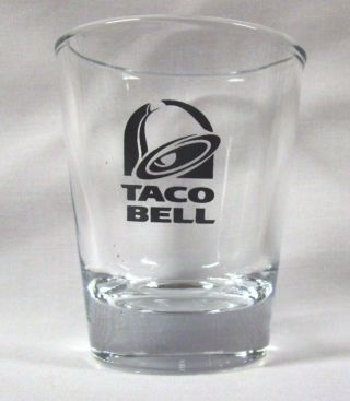 Taco Bell Logo On Clear Shot Glass