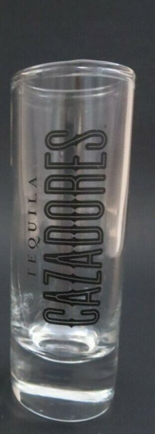 Tall Cazadores Tequila Shot Glass Thick & Heavy Shooter Thick Bottom Bar Style