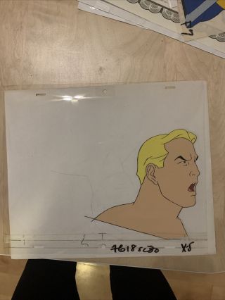 Flash Gordon 2 Animation Cels And 1 Drawing