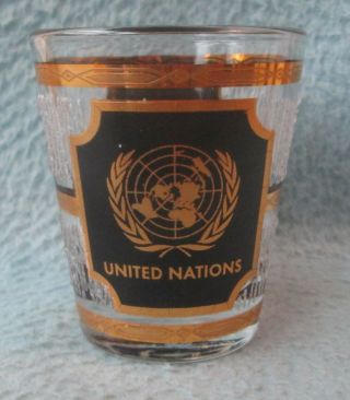 United Nations York City Souvenir Shot Glass 2