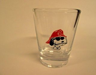 Snoopy From The Peanuts As A Fireman Shot Glass