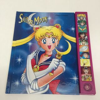Sailor Moon Play - A - Sound Hardcover 1996 Electronic Illustrated Book Read