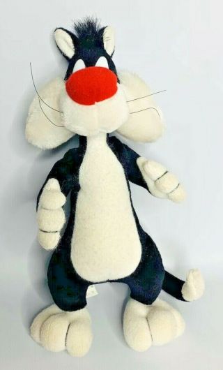 Vintage 1994 Warner Bros Looney Tunes Sylvester Cat Plush Toy 11 " Tyco